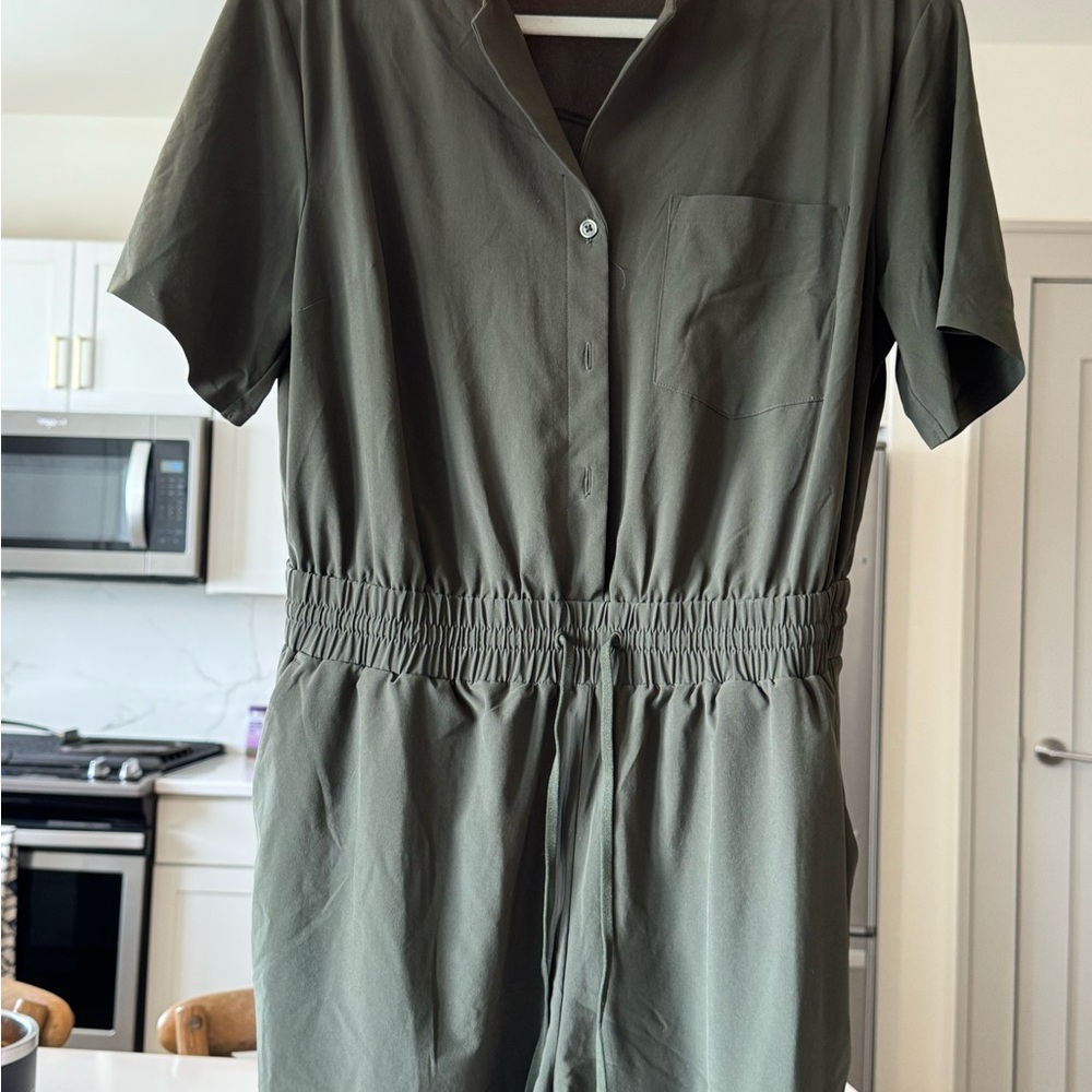 Athleta Olive Green Jumpsuit